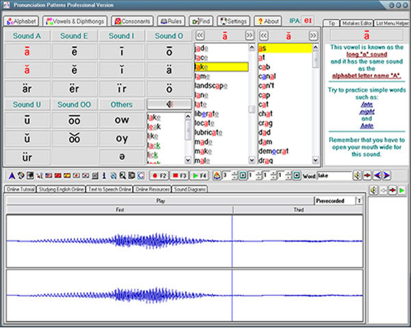 Pronunciation Patterns Professional Ver. Screenshot